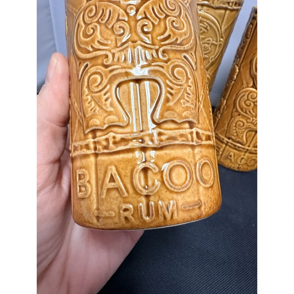 Bacoo Rum Tumblers Man Cave Tiki Room 6